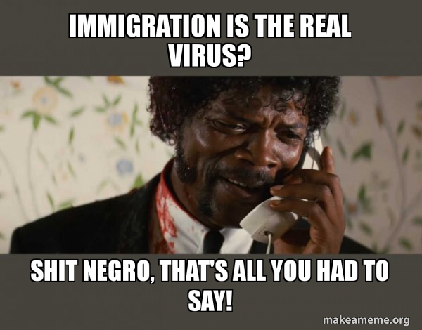 Shit Negro - Pulp Fiction meme