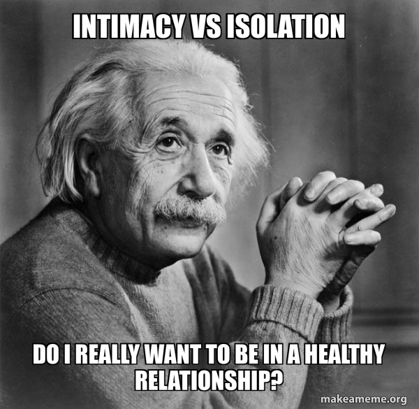 Serious Albert Einstein meme
