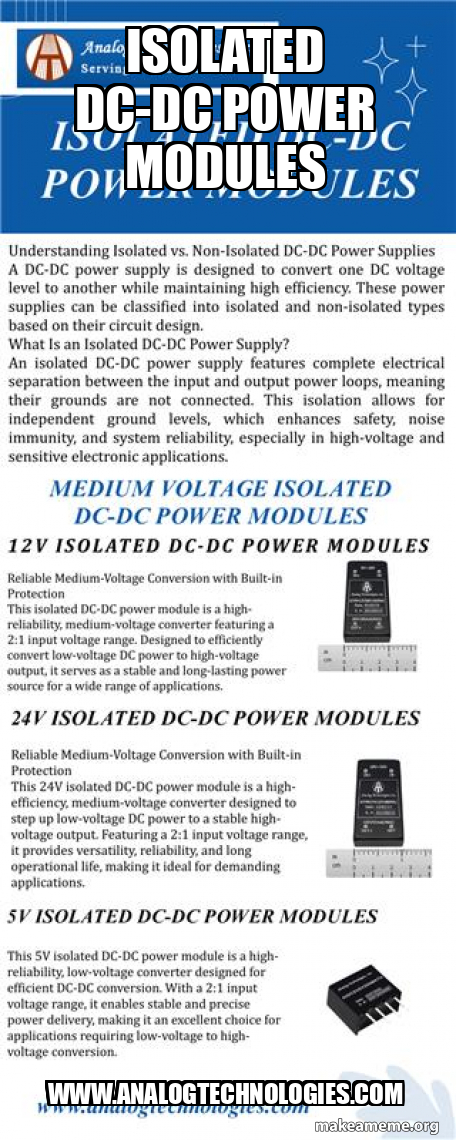 Isolated DC-DC Power Modules www.analogtechnologies.com - Understanding ...