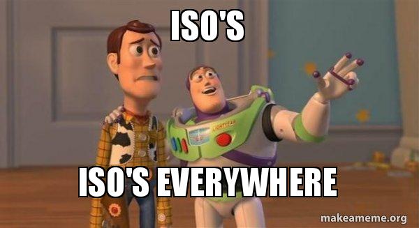 ISO's ISO's EVERYWHERE - Buzz and Woody (Toy Story) Meme Meme Generator