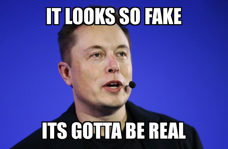 Looks So Reeal it looks so fake its gotta be real Meme Generator