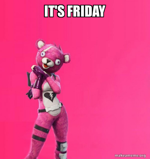 Creepy Bear Fortnite meme