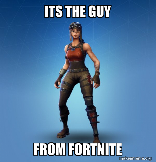 Renegade Raider Fortnite Skin meme