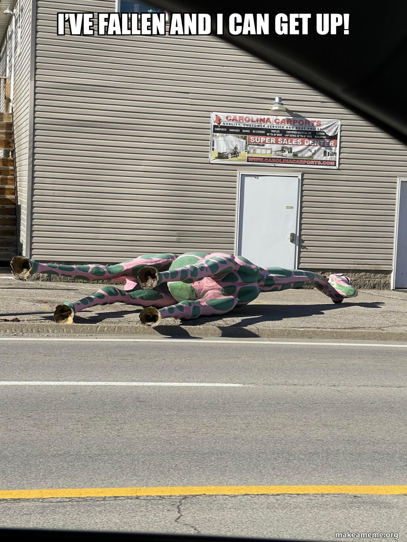 I’ve fallen and I can get up! Meme Generator