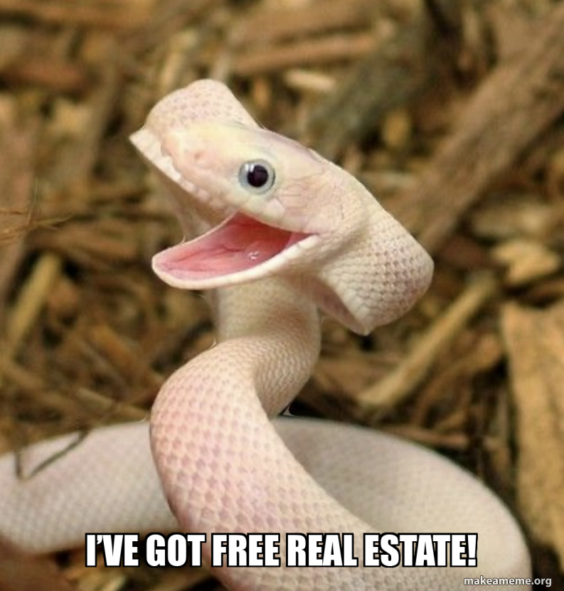 I’ve got free real estate! Meme Generator