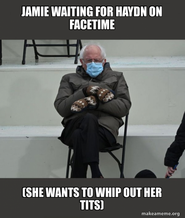 Bernie Sanders at the Inauguration meme