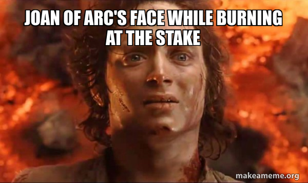 Frodo it's over it's done meme
