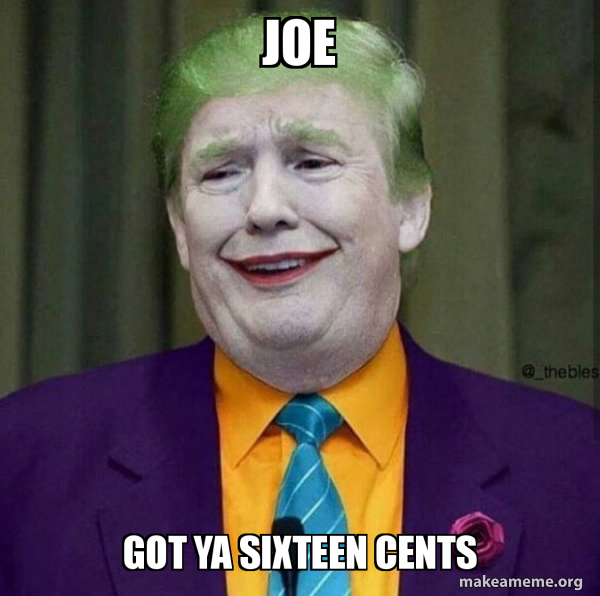 Donald Trump - The Joker meme