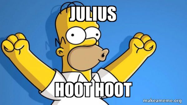 Julius hoot hoot - Happy Homer Meme Generator