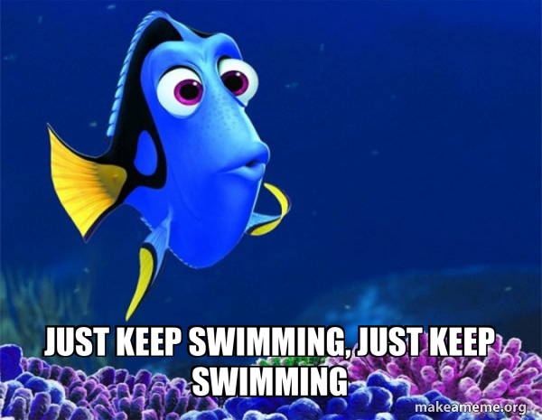 Dory from Nemo  (5 second memory) meme