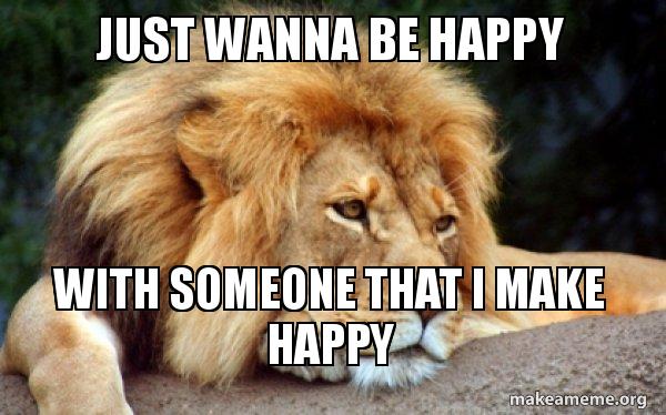 Just Wanna Be Happy With Someone That I Make Happy Make A Meme