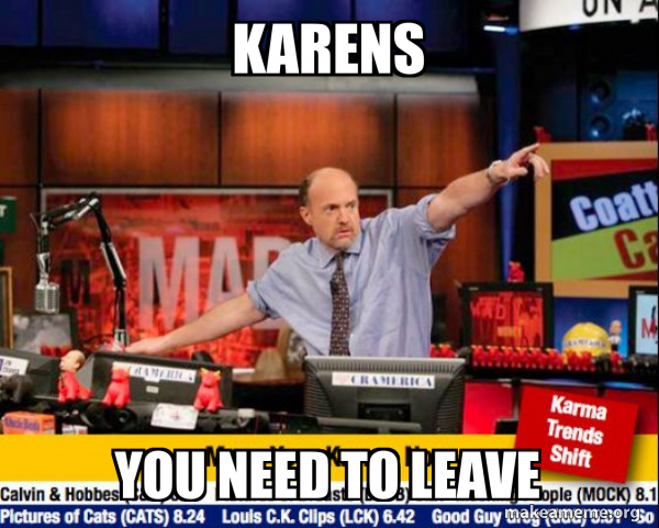 Mad Karma with Jim Cramer meme