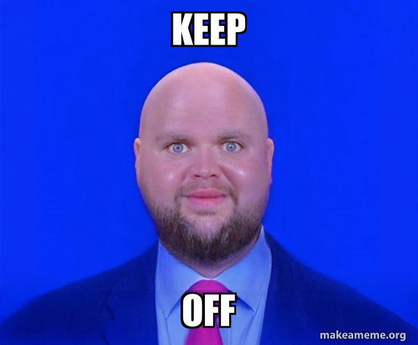 Keep Off - Bald J.D. Vance Meme Generator