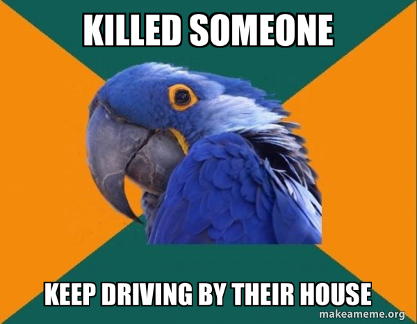 Paranoid Parrot meme