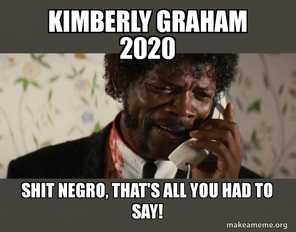 Shit Negro - Pulp Fiction meme