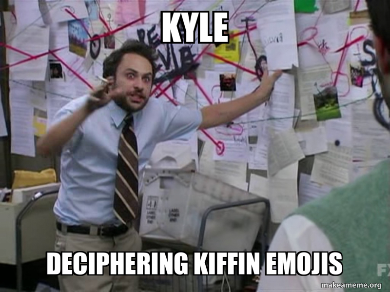 Kyle Deciphering kiffin emojis Meme Generator