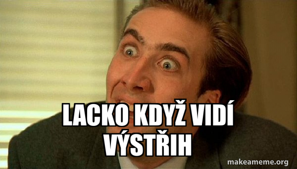 Lacko když vidí výstřih - Sarcastic Nicholas Cage Meme Generator