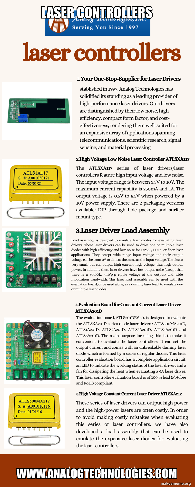 laser controllers www.analogtechnologies.com - Experience unparalleled ...