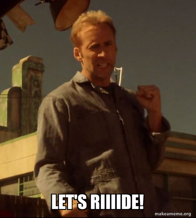 let's riiiide! Meme Generator