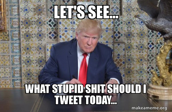 Donald Trump Writing Speech meme