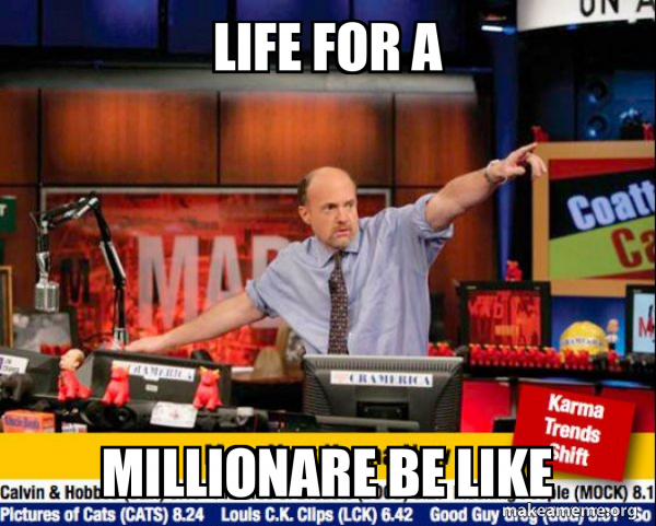 Mad Karma with Jim Cramer meme