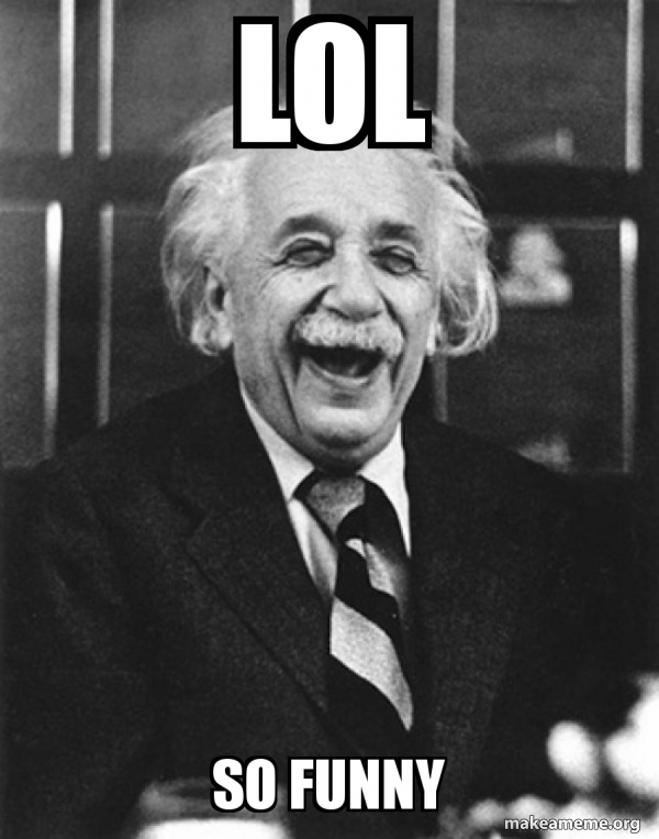 Laughing Albert Einstein meme