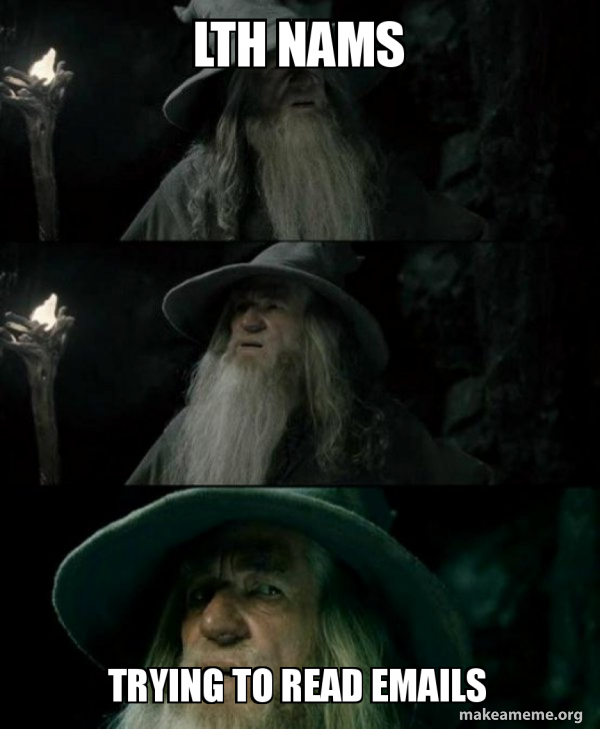 Confused Gandalf meme