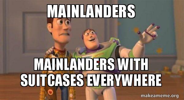 Mainlanders Mainlanders with suitcases everywhere - Buzz and Woody (Toy ...