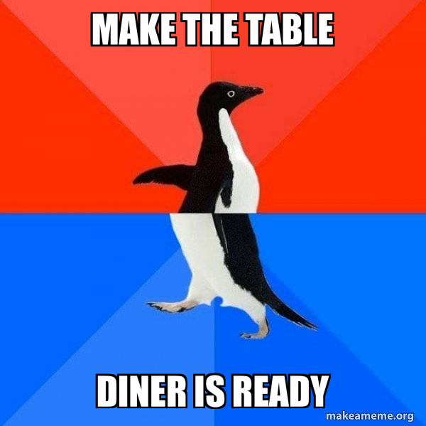 Socially Awesome Awkward Penguin meme