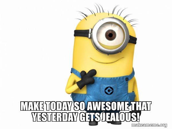 Thoughtful Minion meme