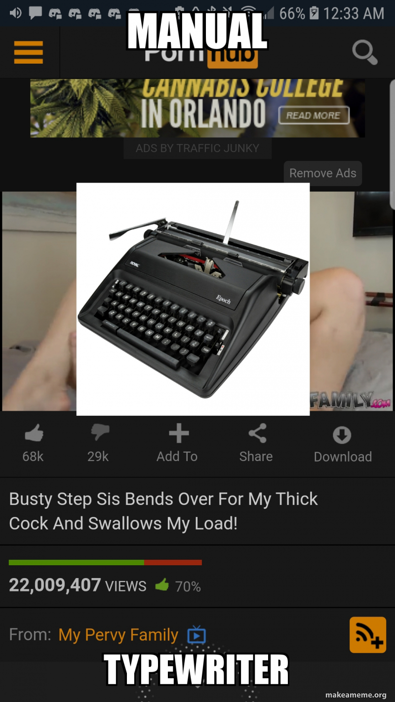 mANUAL TYPEWRITER Meme Generator