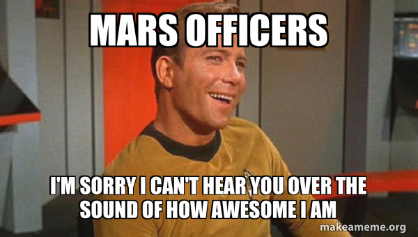 Ridiculously Photogenic Starship Captain meme