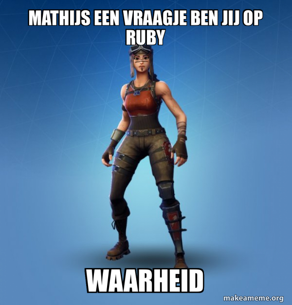 Renegade Raider Fortnite Skin meme