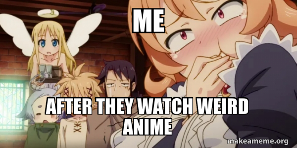 Me After They Watch Weird Anime Make A Meme