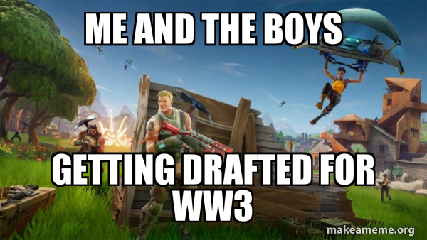 Fortnite Battle Royale game meme