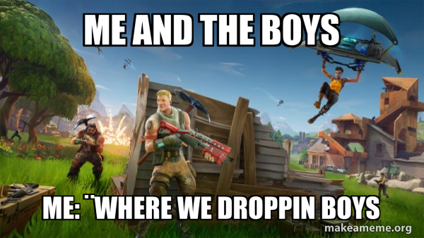 Fortnite Battle Royale game meme