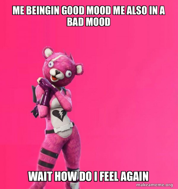 Creepy Bear Fortnite meme