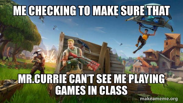 Fortnite Battle Royale game meme