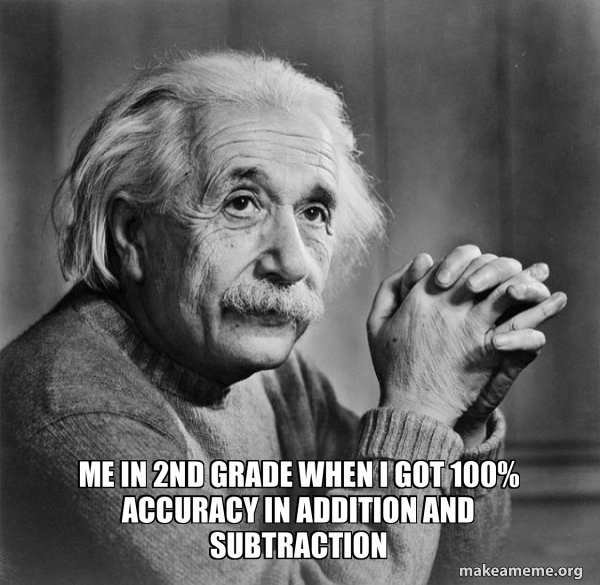 Serious Albert Einstein meme