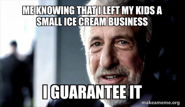 I Guarantee it - George Zimmer meme