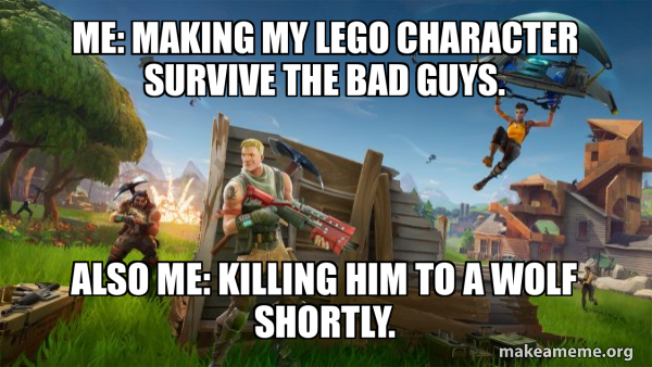 Fortnite Battle Royale game meme