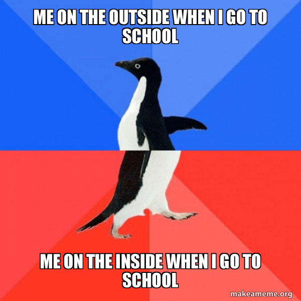 Socially Awkward Awesome Penguin meme