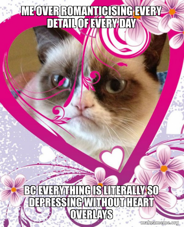 Grumpy cat Valentines Day meme