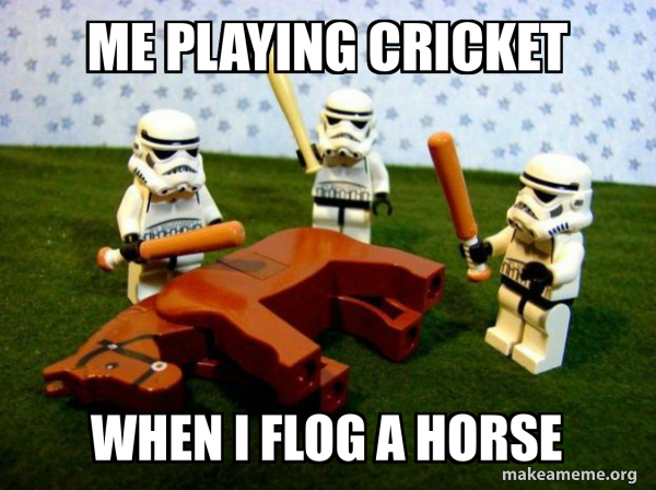 Flogging a Dead Horse meme