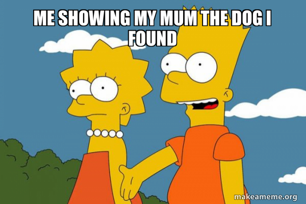 Bart and Lisa Chat meme