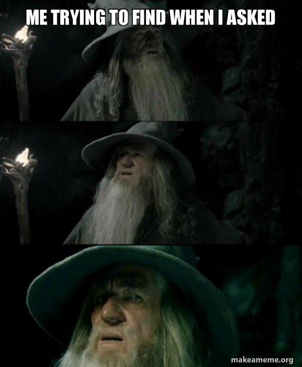 Confused Gandalf meme