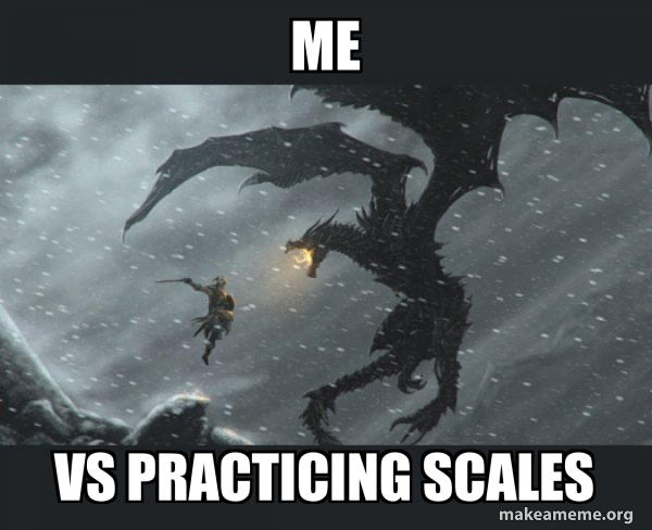 Skyrim Dragon Slaying meme