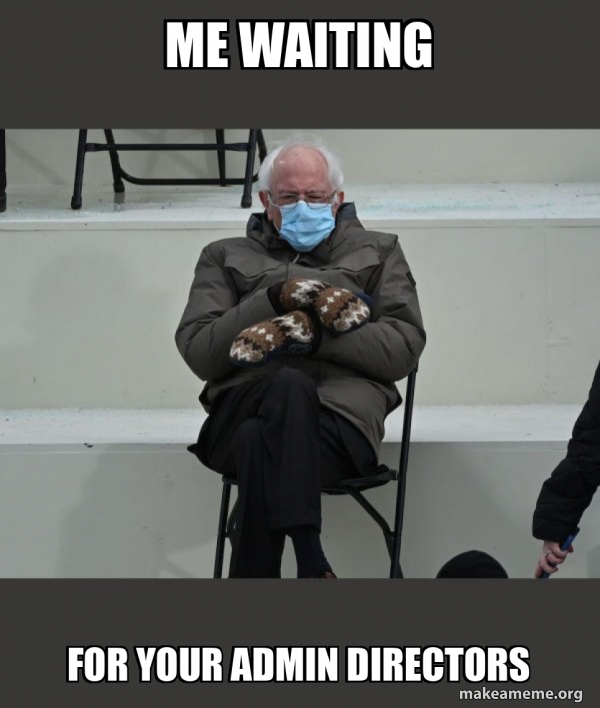 Bernie Sanders at the Inauguration meme