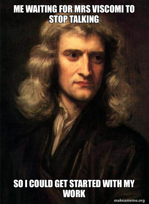 Sir Isaac Newton meme