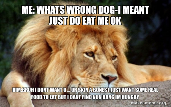 Confession Lion meme